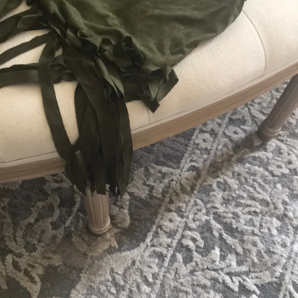 Olive Fringe Top - Picture 3 of 5